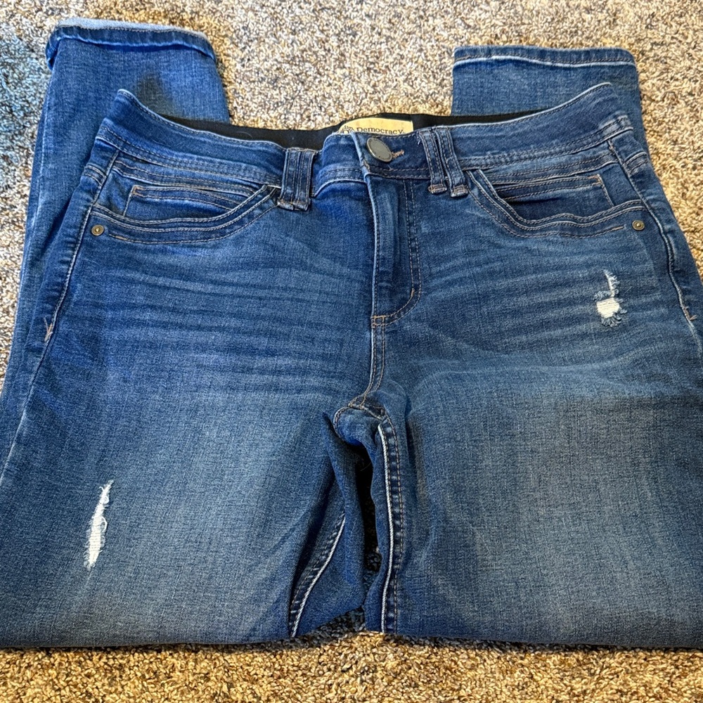Democracy Dark Blue Skinny Jeans size 10